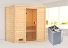 Woodfeeling | Sauna Selena | Kachel 4,5 kW Geïntegreerde Bediening