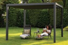 Nesling | Prosail Vrijstaande Pergola Antraciet 319 x 419 cm | Waterproof