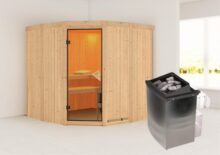 Karibu | Sauna Simara 1 | Kachel 9 kW Geïntegreerde Bediening