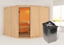 Karibu | Sauna Simara 3 | Kachel 9 kW Geïntegreerde Bediening