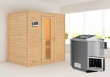 Woodfeeling | Sauna Sonja | Energiesparend | Biokachel 4,5 kW Externe Bediening