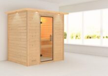 Woodfeeling | Sauna Sonja met Dakkraag | Helderglas