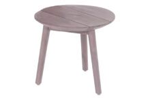 Hartman | Bijzettafel Sophie Studio Ø50 x 45(h) cm | Light Grey Teak