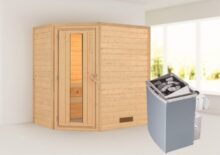 Woodfeeling | Sauna Svea | Energiesparend | Kachel 4,5 kW Geïntegreerde Bediening