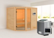 Woodfeeling | Sauna Tabea | Biokachel 9 kW Externe Bediening