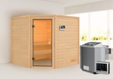 Woodfeeling | Sauna Tilda | Biokachel 4,5 kW Externe Bediening