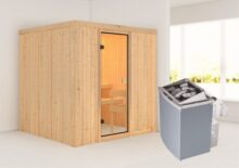 Woodfeeling | Sauna Tromsö | Kachel 4,5 kW Geïntegreerde Bediening